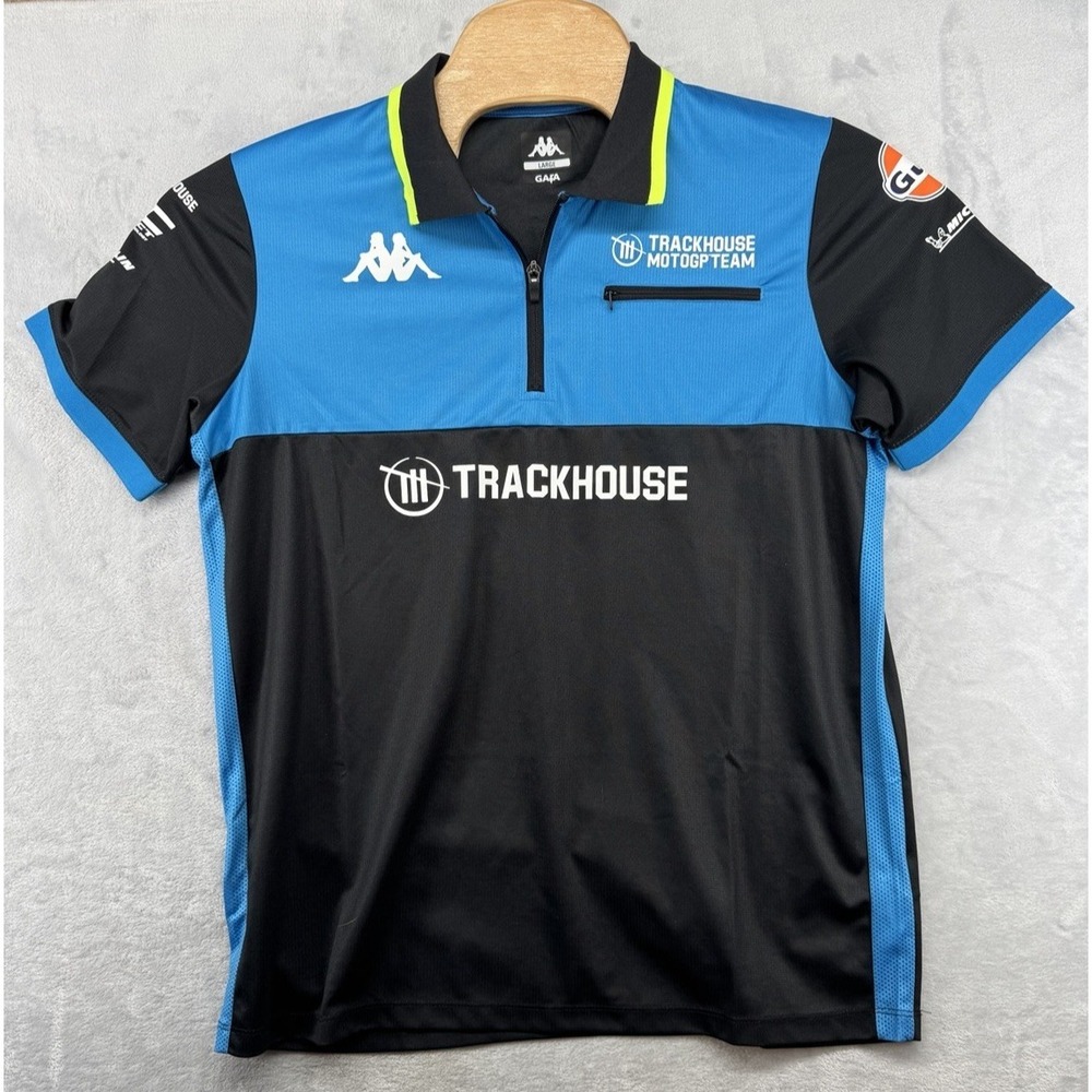 Kappa Trackhouse MotoGP Racing Team Special Gulf Black Team Polo Shirt Men's L